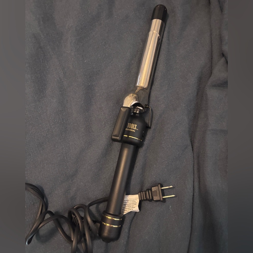 Hot tools extra long barrel 1 inch clamp curling iron